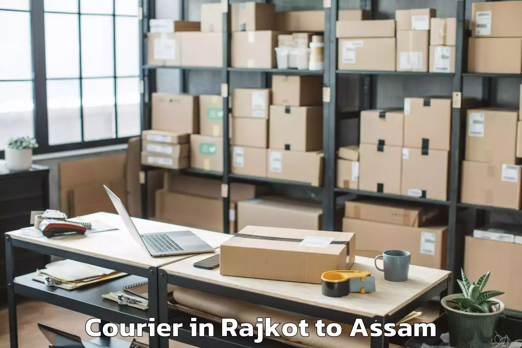 Affordable Rajkot to Raha Gaon Courier